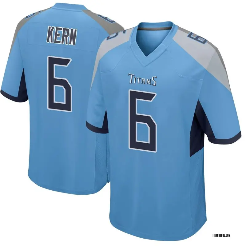 Men's Brett Kern Tennessee Titans Jersey - Light Blue Game