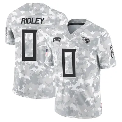 Men's Calvin Ridley Tennessee Titans 2024 Salute to Service Jersey - Arctic Camo Limited
