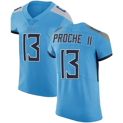 Men's James Proche II Tennessee Titans Team Color Vapor Untouchable Jersey - Light Blue Elite
