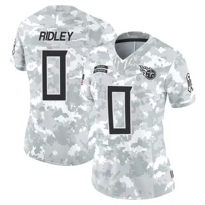 Women's Calvin Ridley Tennessee Titans 2024 Salute to Service Jersey - Arctic Camo Limited